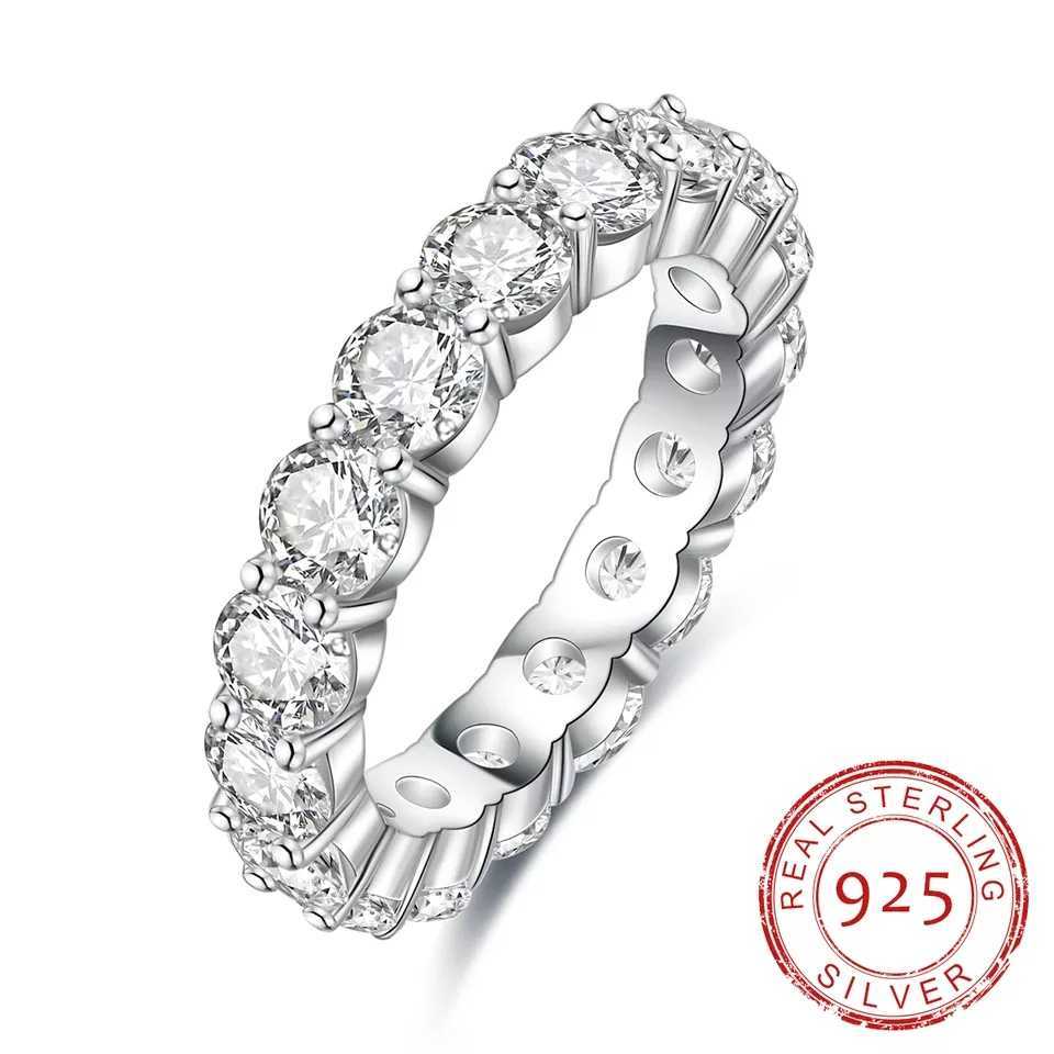 Total 約4.5ct モアッサナイト フルエタニティリング 0.3ct (4mm)×約15