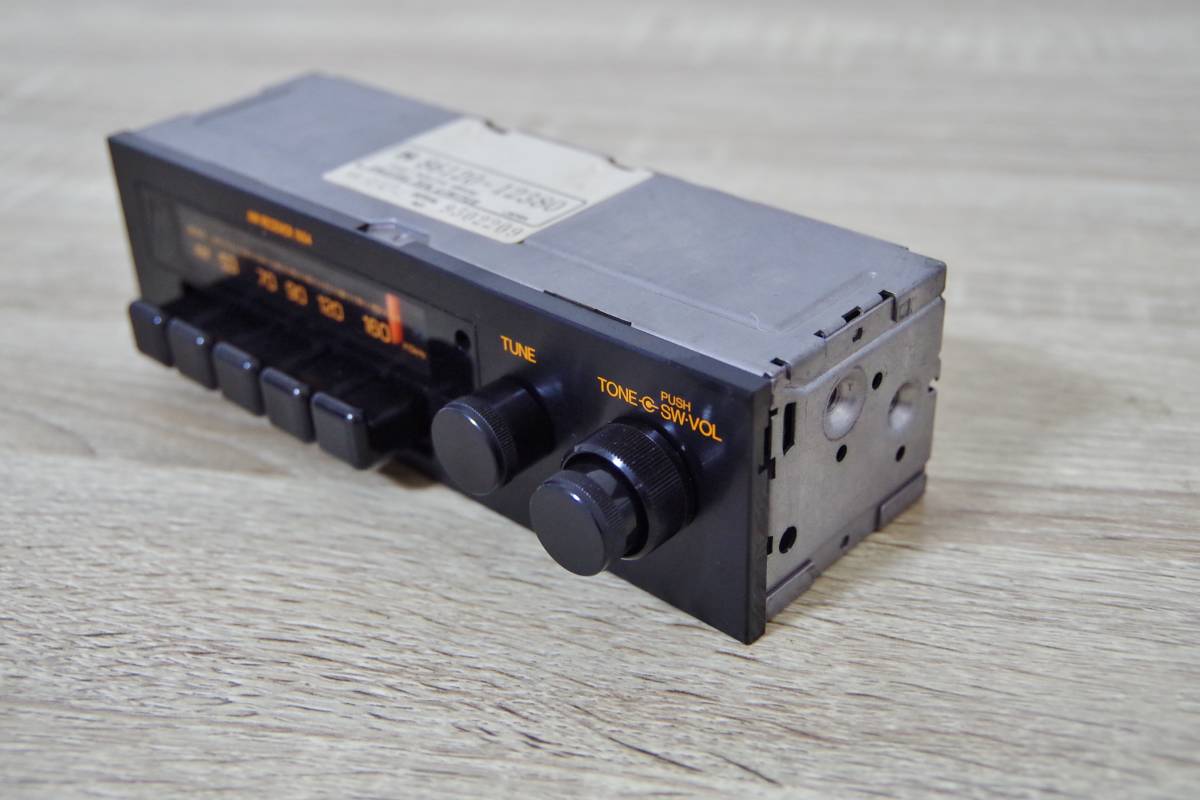 美品 AE86 トヨタ純正 オーディオ ラジオ 富士通テン 86120-12380 当時