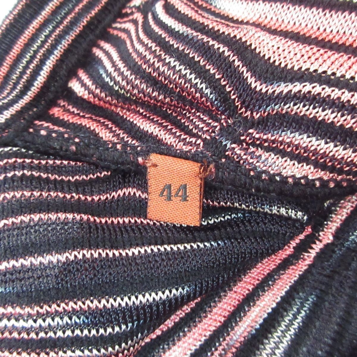 美品 クリーニング済 MISSONI ミッソーニ 総柄 Vネック ニット 
