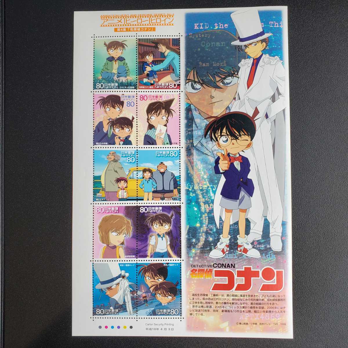 切手シート 記念切手 アニメ ヒーロー ヒロイン 第4集 名探偵コナン 80円x10枚 特殊切手 記念切手 売買されたオークション情報 Yahooの商品情報をアーカイブ公開 オークファン Aucfan Com