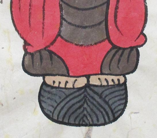 本庄基晃『阿弥陀如来之図』墨彩、紙本 印 額、箱付き 日本画 額装