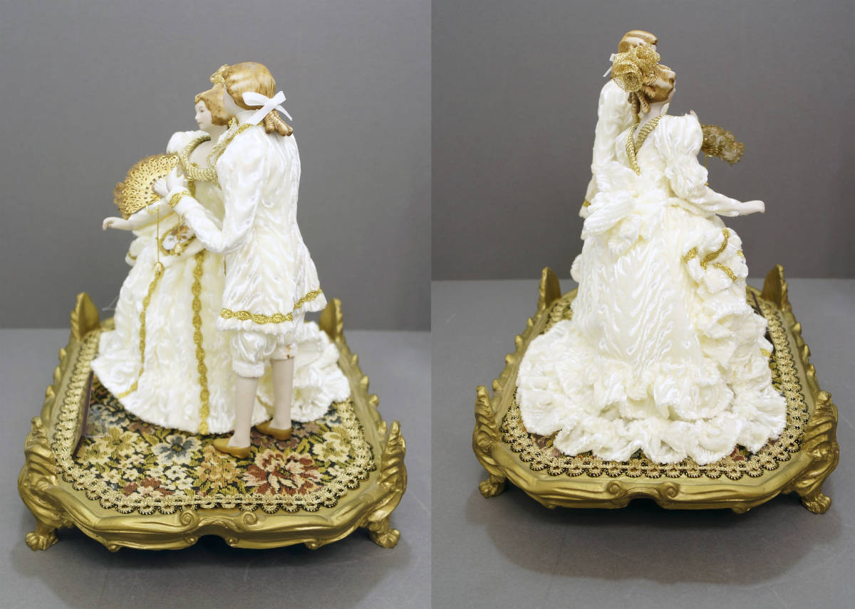 （ 美品 ）スキヨ人形研究所 リボン印 西洋人形( ケース入り )ビスクロマン スキヨ人形研究所 リボン印 西洋人形( ケース入り )ビスクロマン