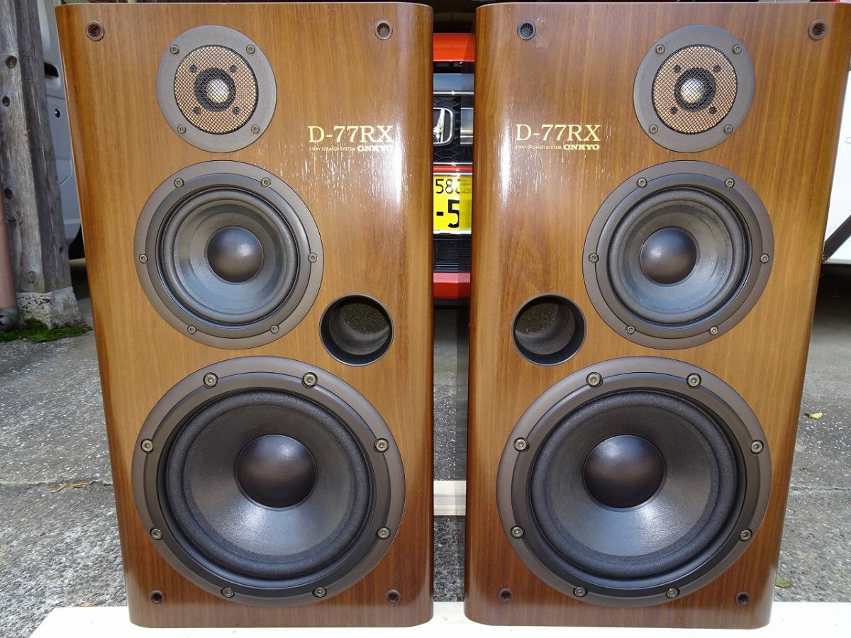 ONKYO オンキョ－ D-77MRX スピーカーペア 。 ONKYO D-77MRX