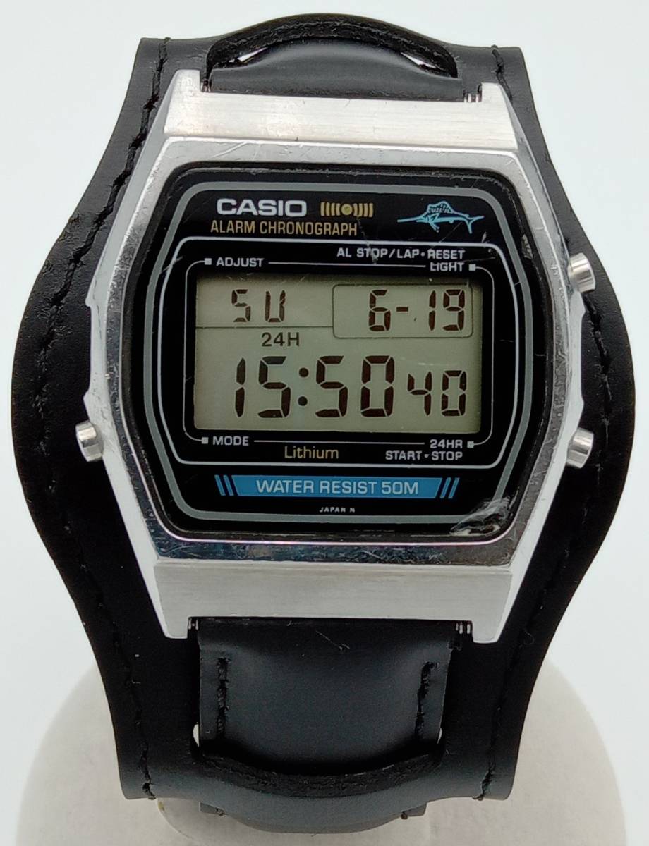 W-35 - CASIO ビンテージデジタル腕時計 W35 カジキ レアジャンクCASIO