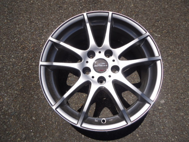 送料無料【A-TECH】SCHNEIDER 7J×17+48 PCD114.3-5穴☆4本[中古アルミ