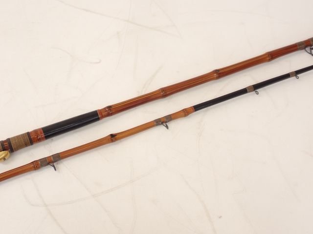 汐よし作　カワハギ竿　セミクジラ 横浜和竿 汐よし作 2本継 カワハギ セミ鯨穂 浅場 2.2m 竿袋付き