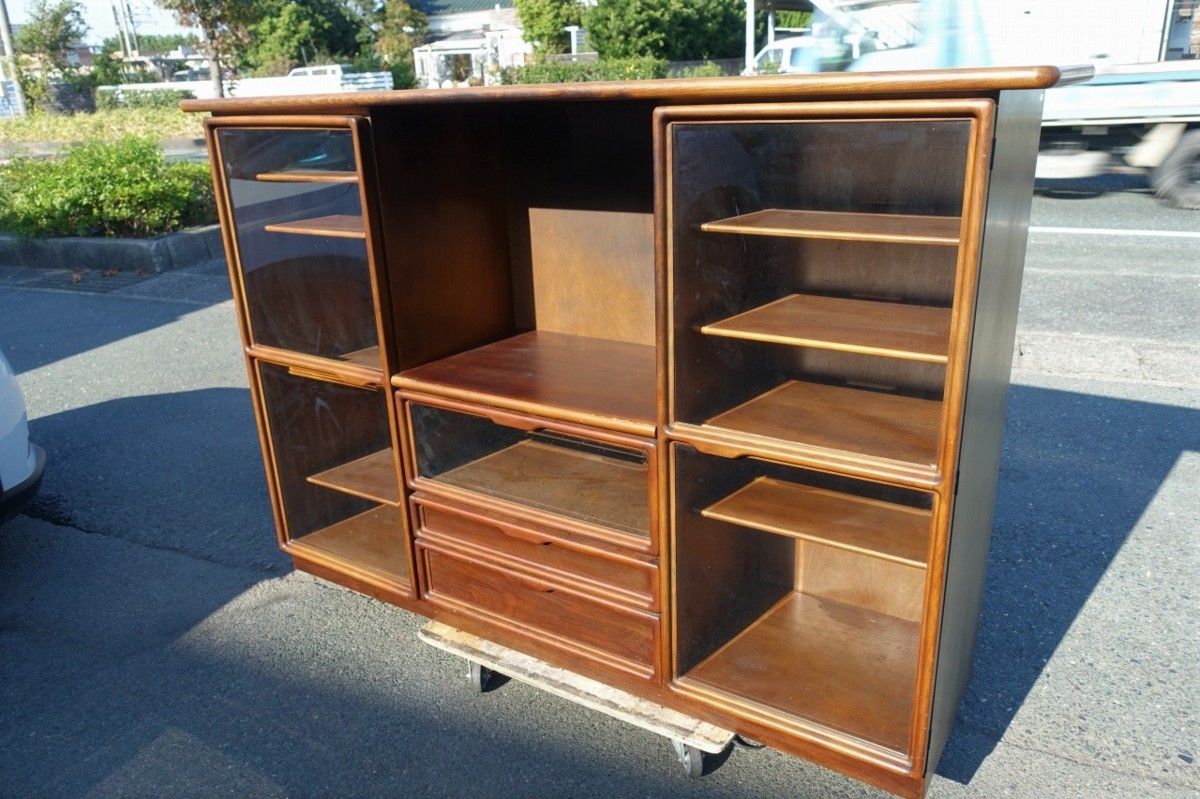 静岡県発 180*46.5*121㎝ カリモク 木製キャビネット AVボード テレビ台