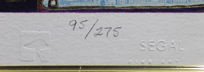 □丁紹光（ティンシャオカン） 【月夜の舞】 シルクスクリーン 直筆