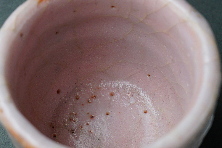 人間国宝 加藤孝造 志野ぐい呑み 共箱 ほぼ未使用良品