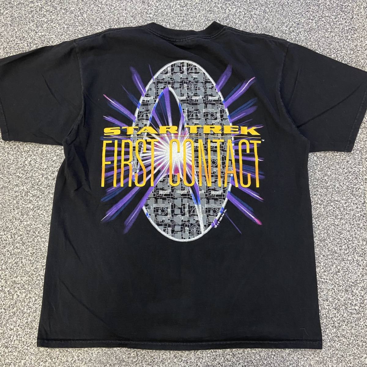 90s STAR TREK スタートレック Tシャツ XL First Contact ファーストコンタクト スポック 映画 ムービー 1996 ヴィンテージ