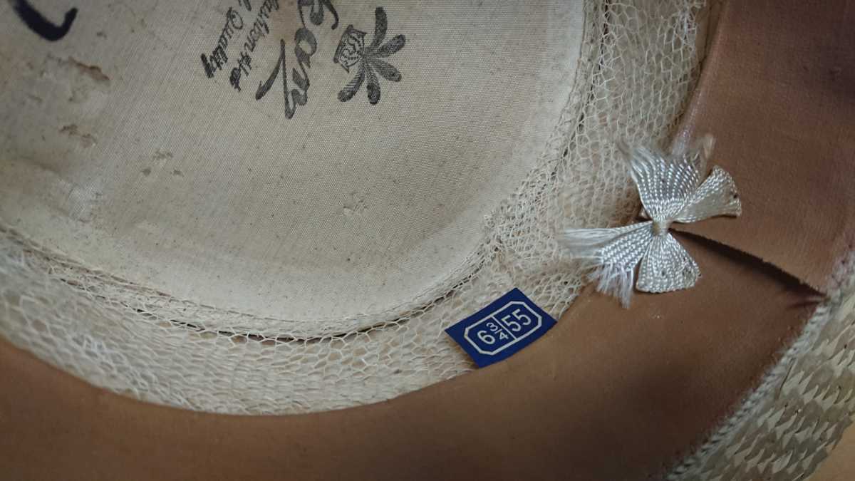 カンカン帽 ヴィンテージ SOLD1930年代 SS 30年代 メルカリ ☆戦前
