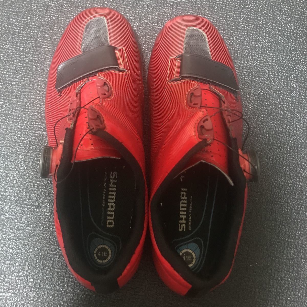 SHIMANO RC7 WIDE RED SPD-SL シマノ ビンディングシューズ ロード