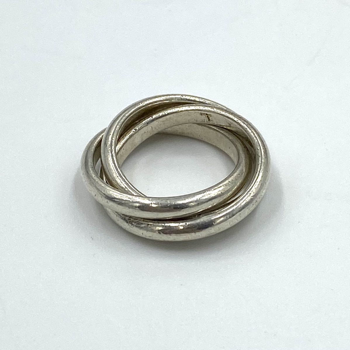 上品 Tifanny ヴィンテージ 3連リング 8号 Old Www Anavara Com