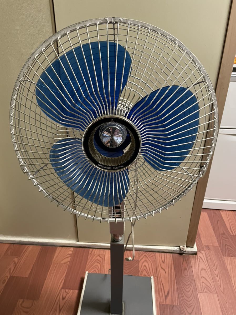MITSUBISHI 三菱 扇風機 R35-SN3 昭和レトロ 動作確認済 昭和レトロ MITSUBISHI ELECTRIC/三菱扇風機 R35-N3型 ビンテージ 大型