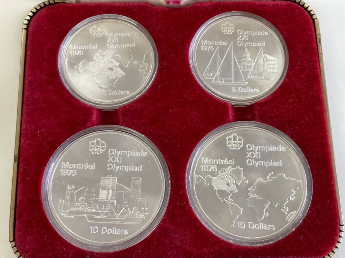 カナダ モントリオールオリンピック 記念硬貨 銀貨 メダル 1973 4枚 10 