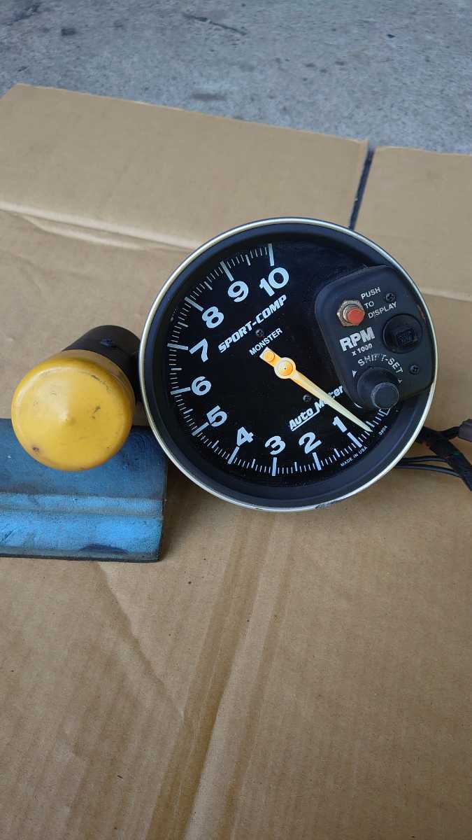 新品，品質保証 オートメーター スポーツコンプ タコメーター 汎用 AUTO METER 旧車(タコメーター)｜売買されたオークション情報、yahooの商品情報をアーカイブ公開 - オークファン タコメーター
