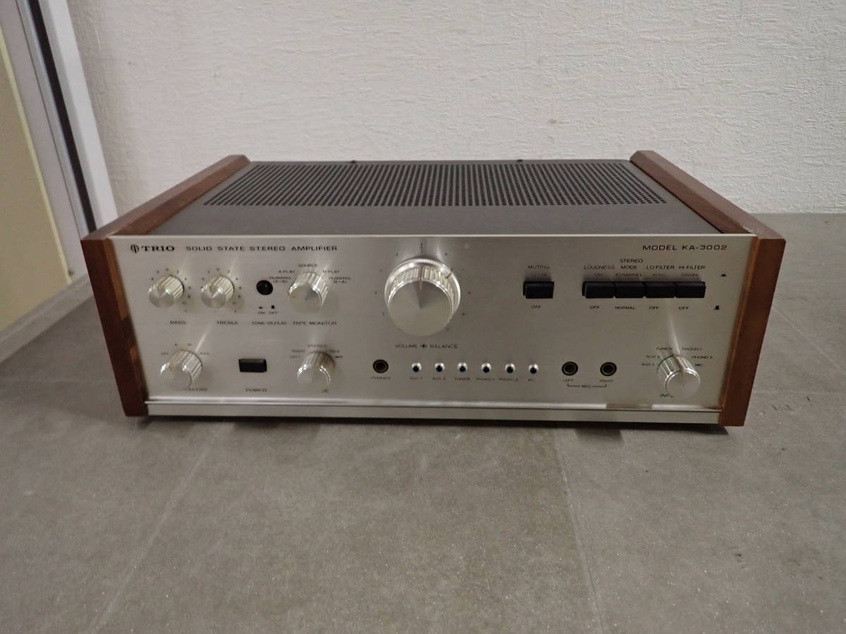 4064/F3D」TRIO トリオ KA-3002 SOLID STEREO AMPLIFIER MODEL 