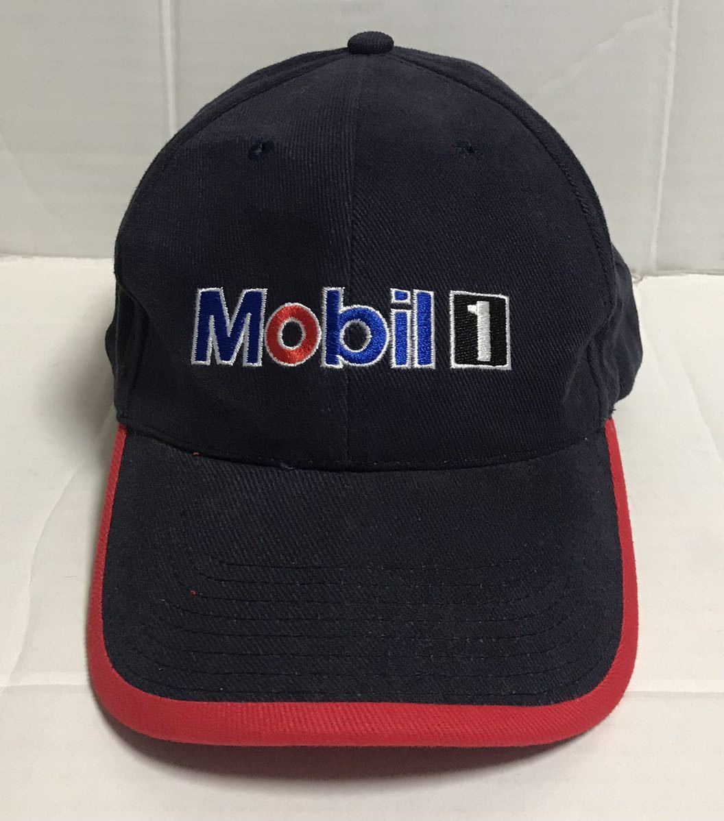 Mobil 1 モービル キャップ 帽子 ネイビー 紺色 onesize Mobil1 刺繍