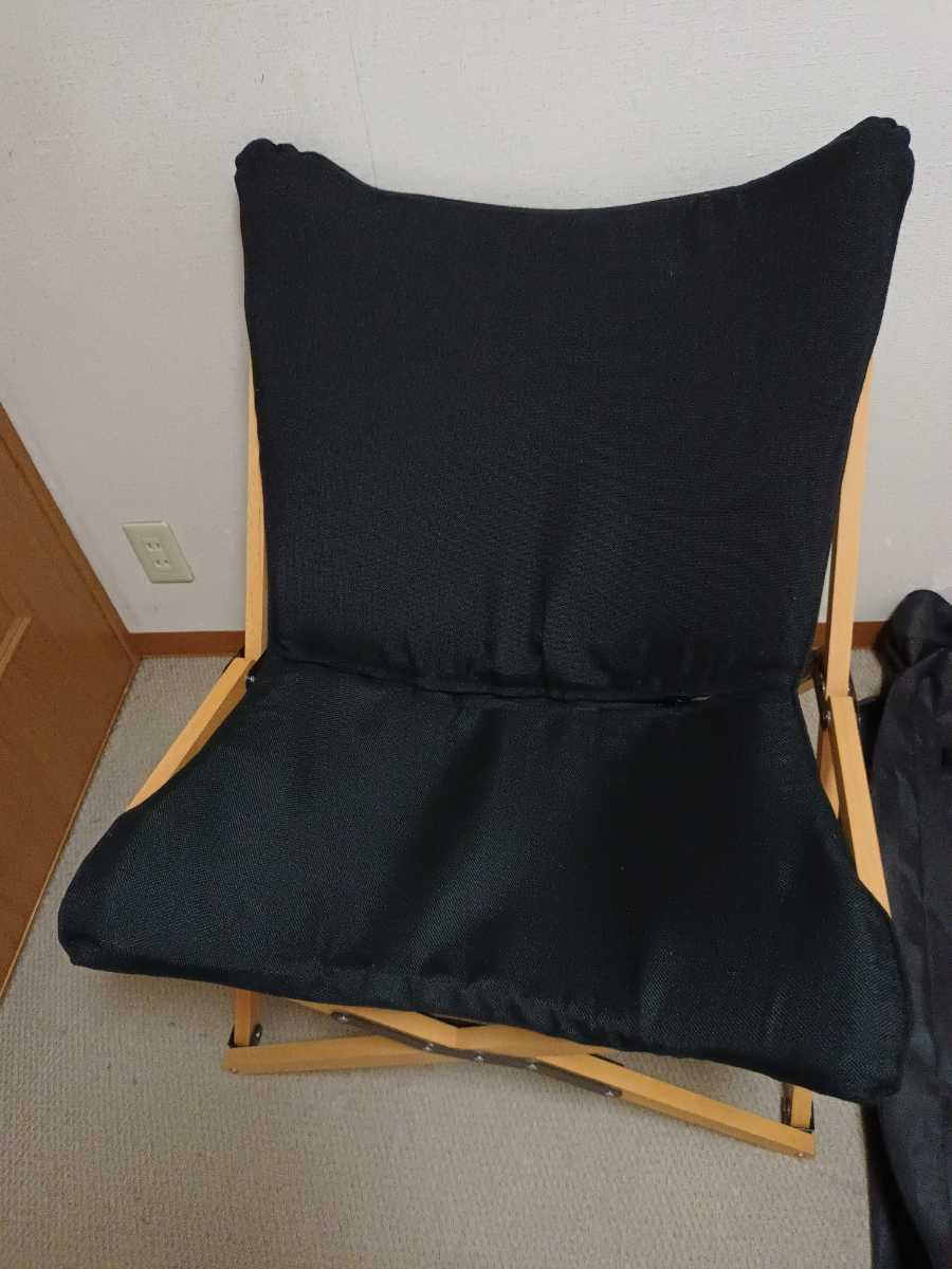 フィールドア バタフライチェア 2脚 ブラック FIELDOOR（フィールドア