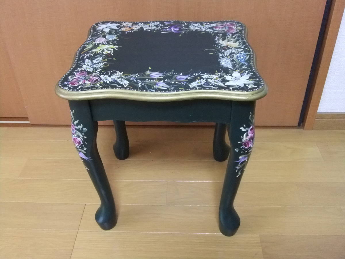 可愛い トールペイント 椅子 しころ