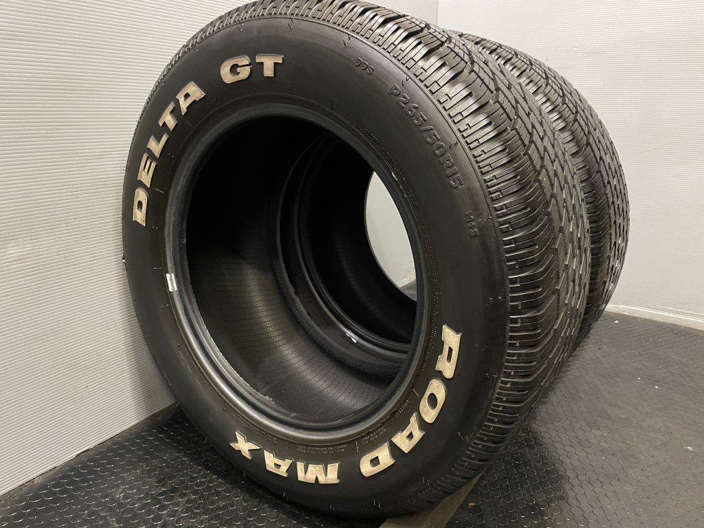 格安，セール ROADMAX DELTA GT P265/50R15 15インチ 夏タイヤ 2本 バリ溝 ホワイトレター VTH570(中古品)｜売買されたオークション情報、yahooの商品情報をアーカイブ公開 - オークファン 15インチ