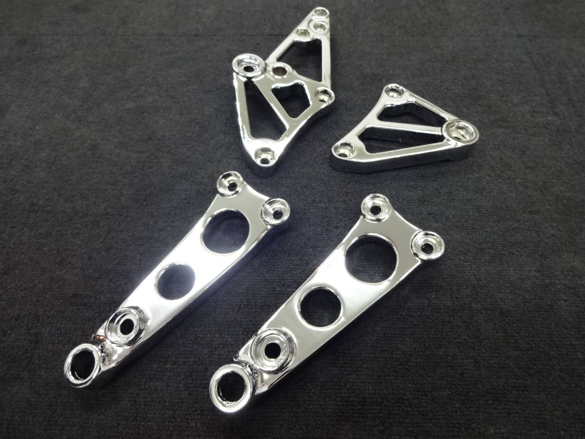 大阪魔人 ＣＢＲ４００Ｆ ステップ前後セット メッキ後未使用品 再出品