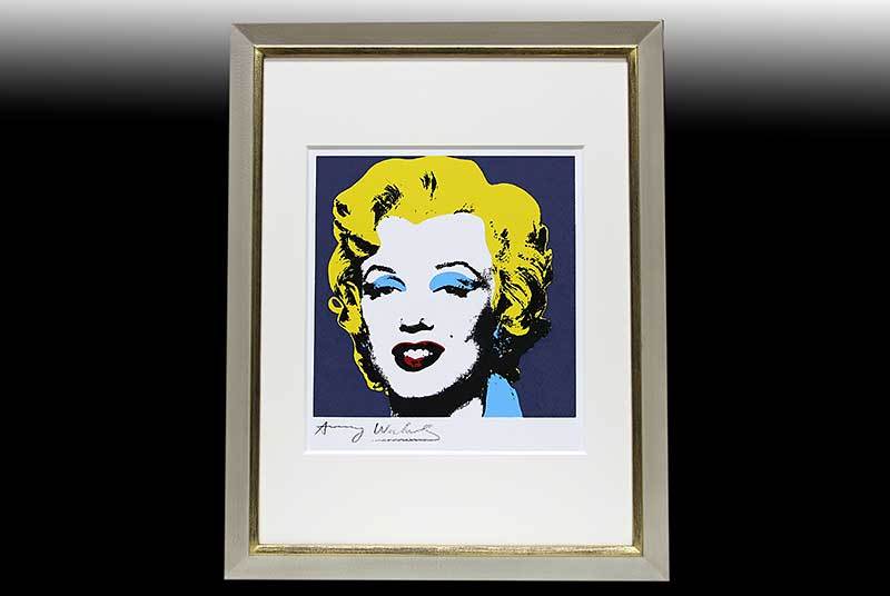 アンディ・ウォーホル 直筆サイン シルク「Marilyn Monroe マリリン 