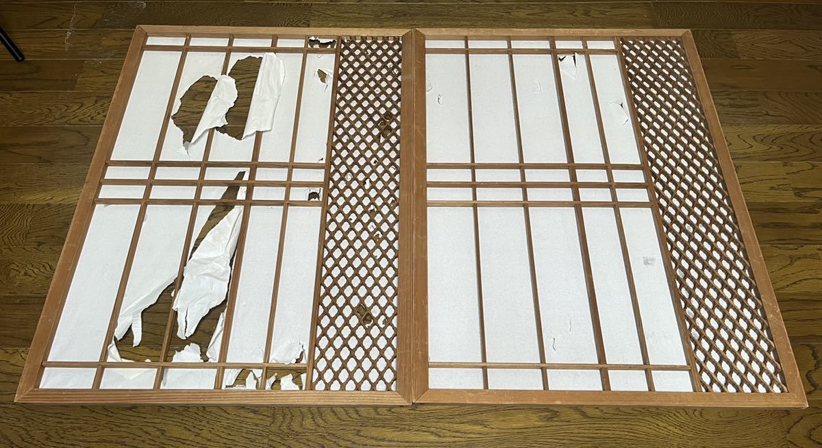 ▽現状販売▽ 和製アンティーク 昭和中期 アンティーク 木製建具 建具 