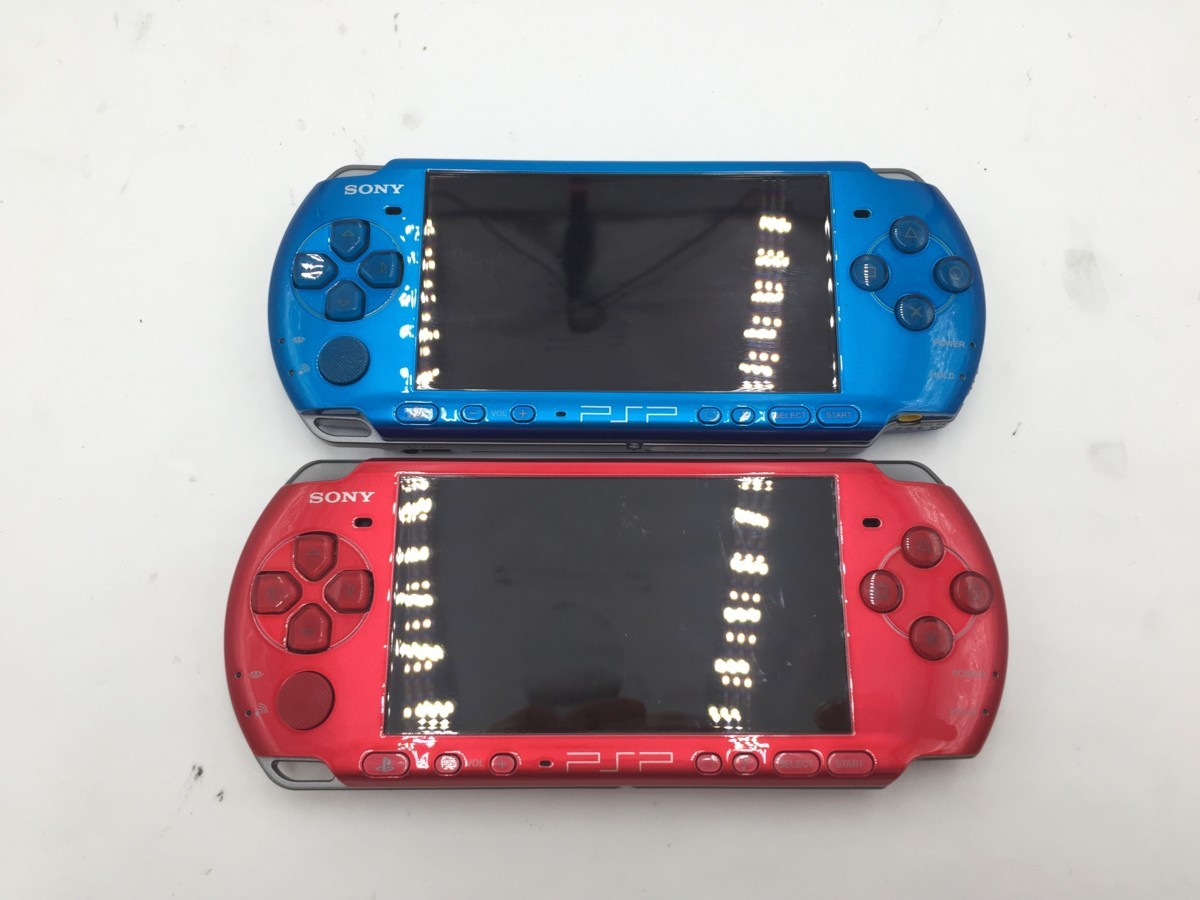 ♪▲【SONY ソニー】PSP PlaystationPortable 2台セット PSP-3000 まとめ売り 0627 7