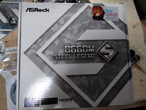 ＃マザーボード ASRock B660M Steel Legend 動作確認済み訳あり品 美品
