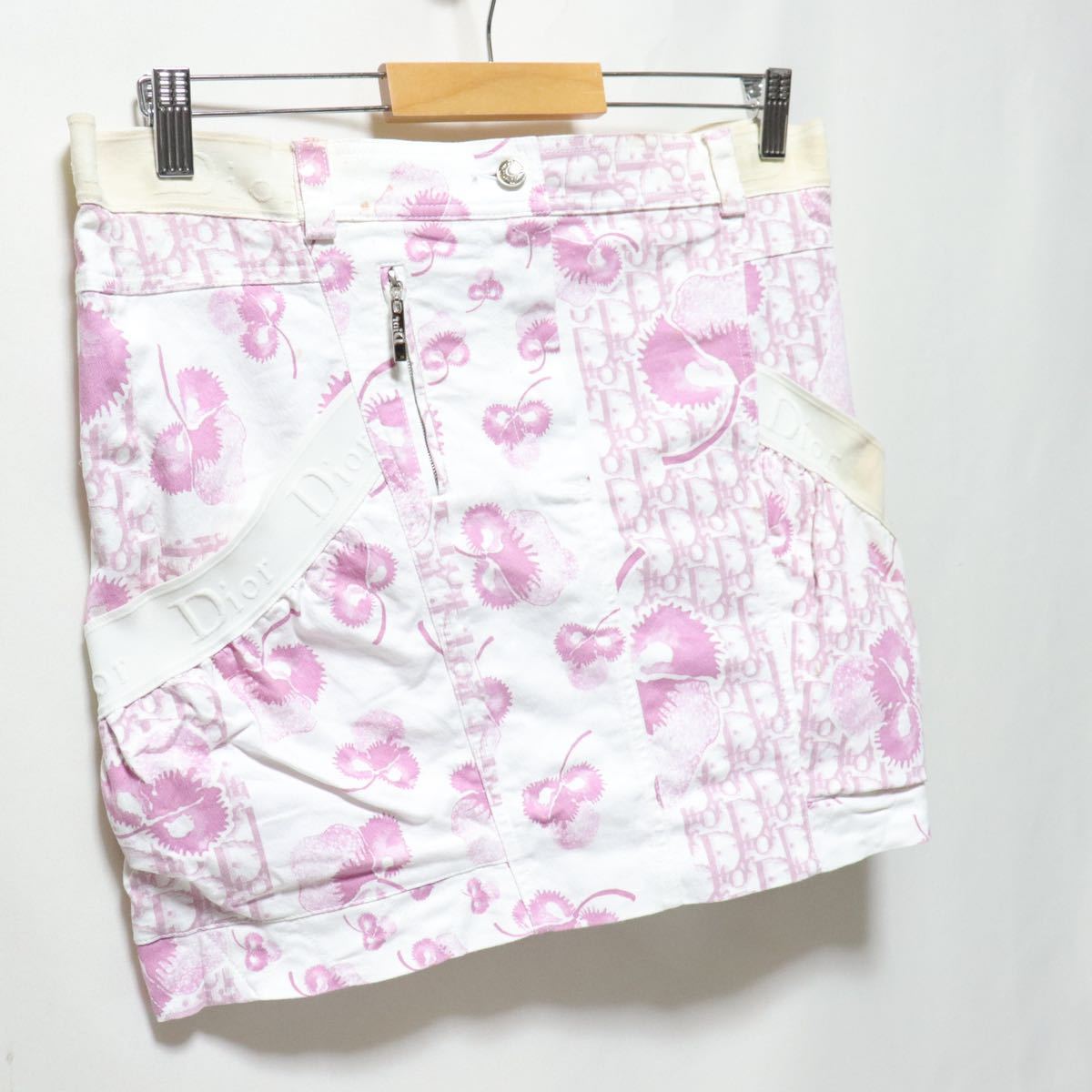 希少【christian dior】vintage/トロッター ロゴ 総柄/再構築 