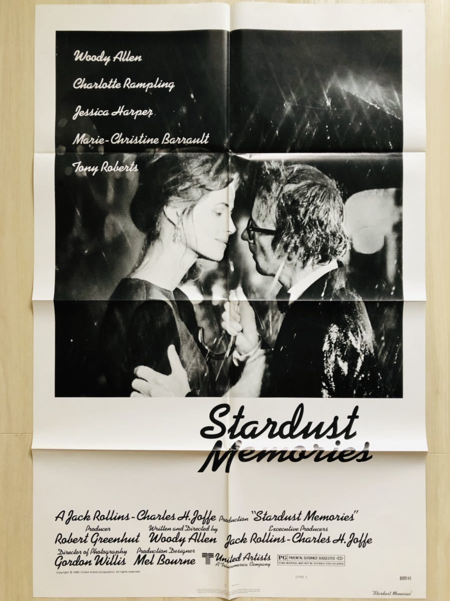 スターダスト　メモリー　USオリジナル映画ポスター スターダスト メモリー ② 1980 映画ポスターUSA版ワンシート