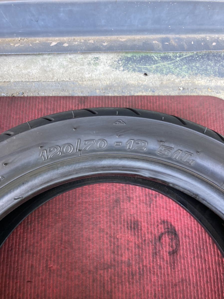 ホンダ グロム純正装着タイヤ Vee Ruber前後セット 120/70-12 130/70