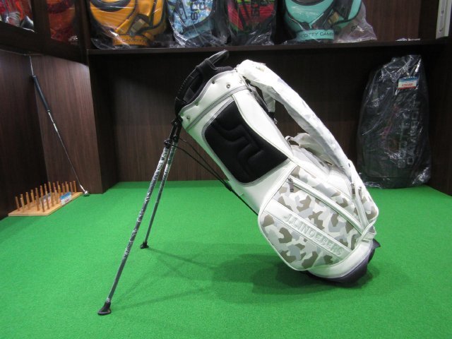 1円～♪新品[8914] J.LINDEBERG 2022 JL-023S Stand Bag WH/Jリンドバーグ/2022年モデル/スタンドバッグ/ホワイト/日本仕様