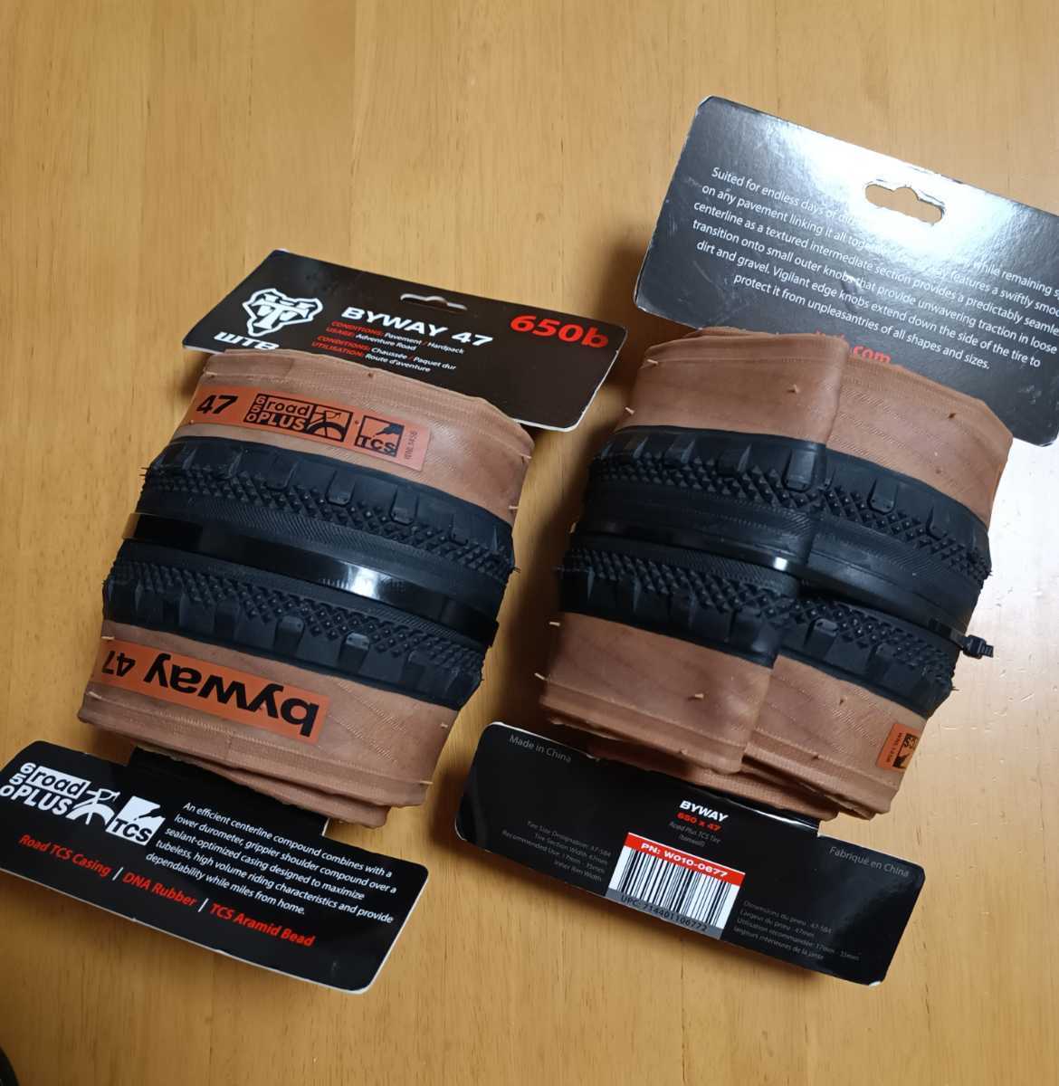 2本セット WTB ByWay Road Plus TCS Folding Tire 47-584 ロートプラス