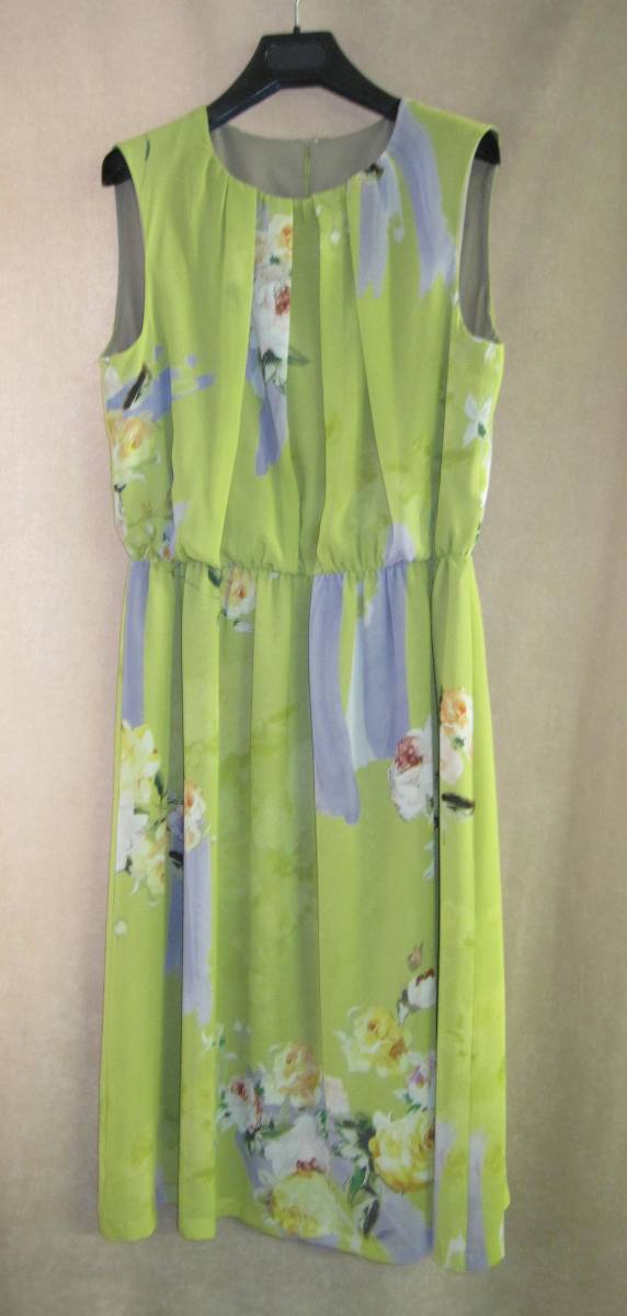 Ikuko イクコ ワンピース 花プリント ノースリーブ 送料込み グリーン系 Ozdoor Co Th