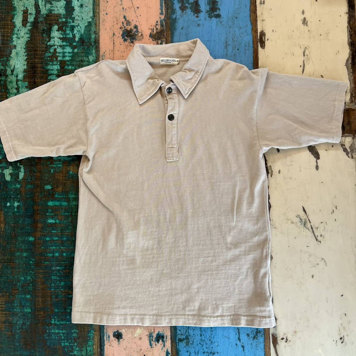 heller's cafe コットン ポロシャツ サイズ38 へラーズカフェ warehouse ウエアハウス