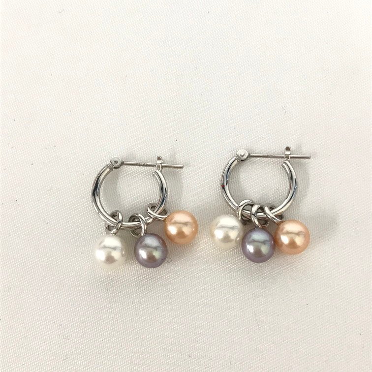 タサキ 田崎 ピアス パール ダイヤ K18WG 刻印あり タサキ 田崎 ピアス パール ダイヤ K18WG 刻印あり TASAKI