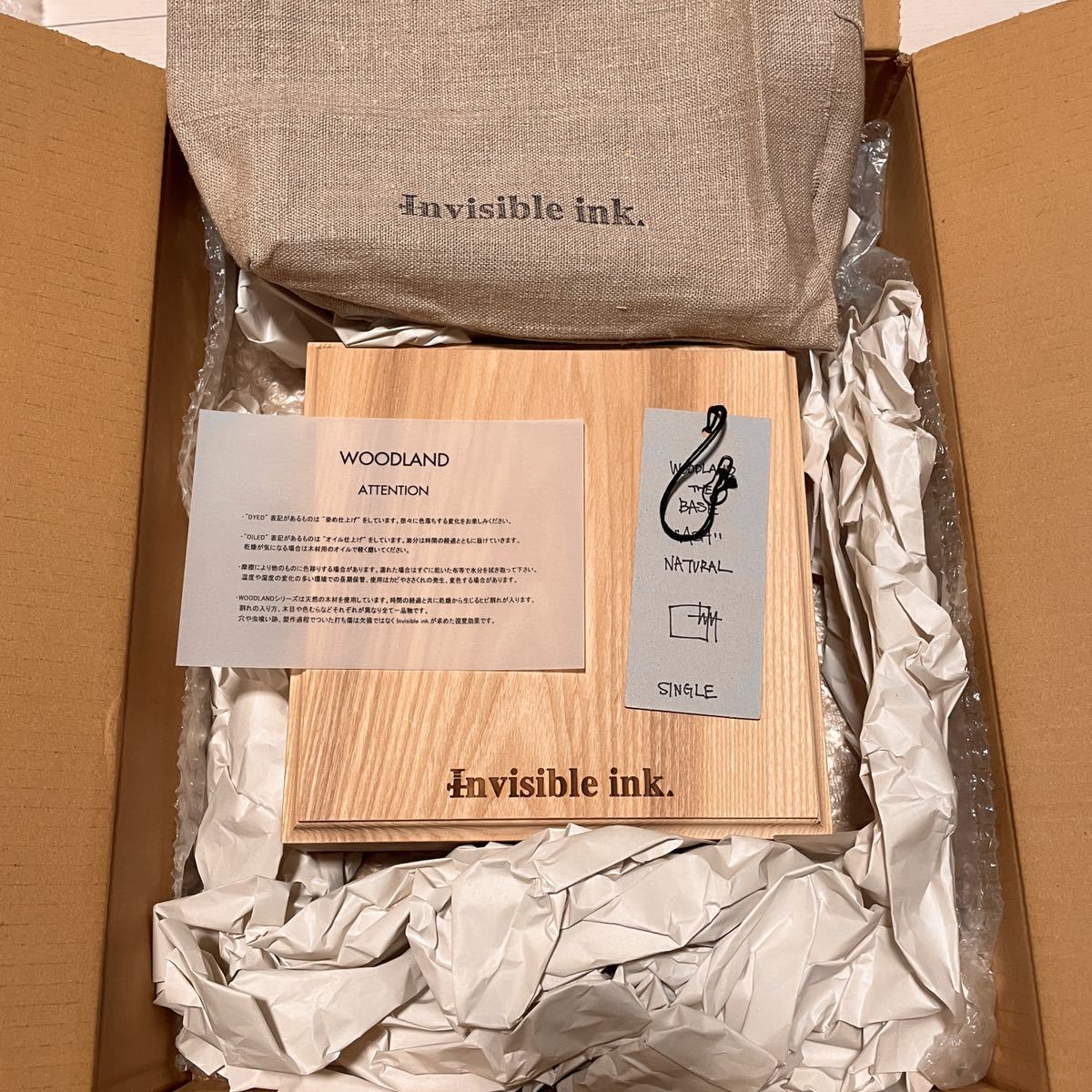 Invisible ink. WOODLAND THE BASE chips インビジブルインク WOODLAND