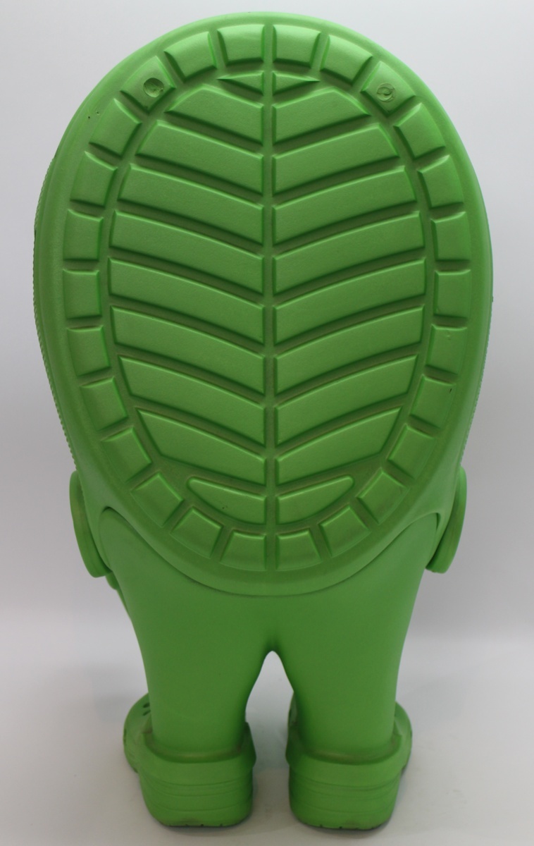 非売品 crocs クロックス クロスライト 特大サイズ フィギュア 緑 