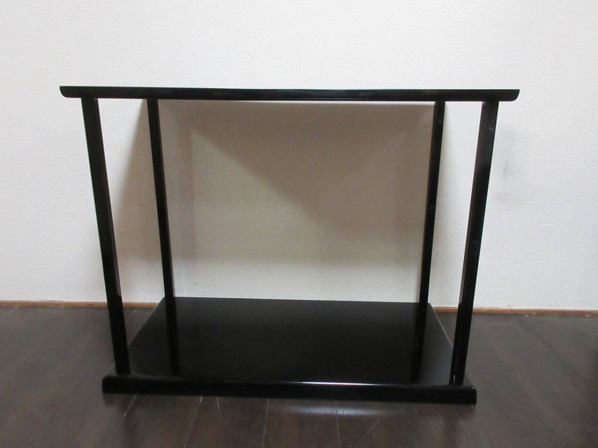 美術品・アンティーク・コレクション 美品 茶道具 黒塗 真台子 組立式