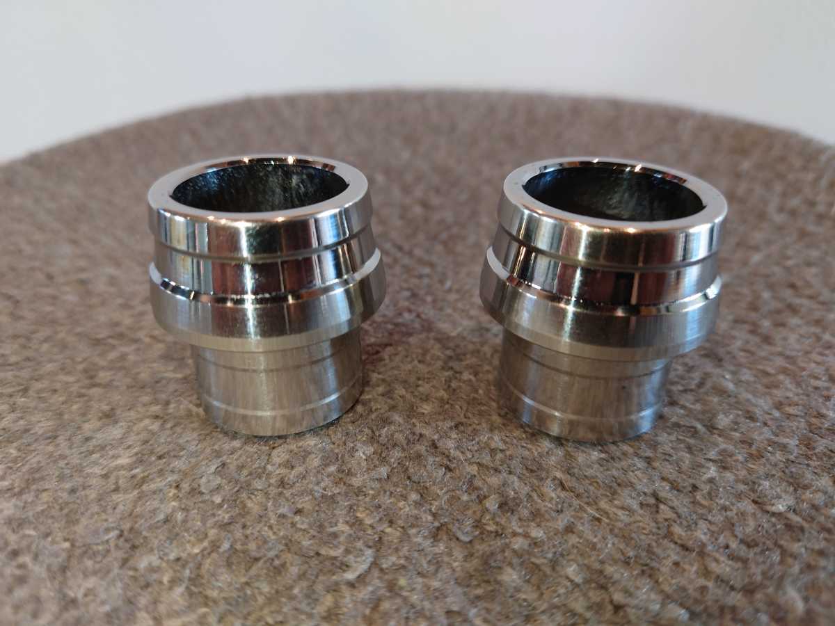 美品 フロントフォーク アクスル スライダー ガード メッキ モンキー 