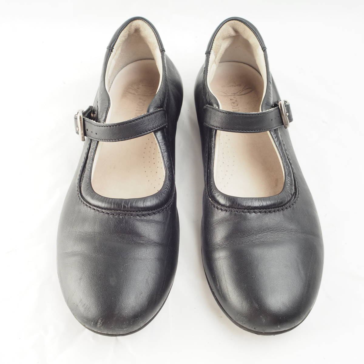 LK1335*ALKA rondinella*アルカ*キッズバレエシューズ*35-22cm*黒(22cm 