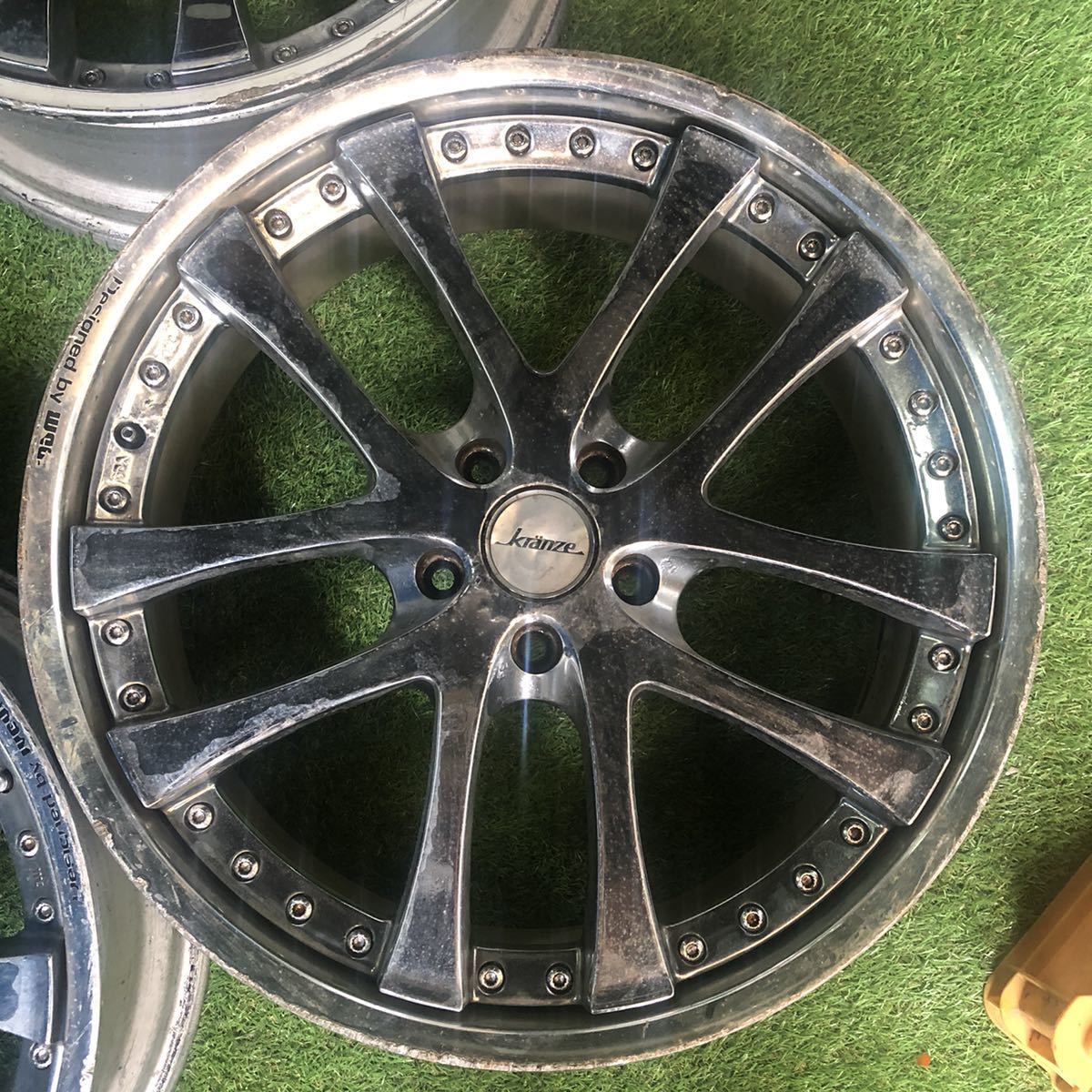 58460704】☆中古ジャンク品☆メッキ Weds Kranze KR-LXZ 20インチ 20 
