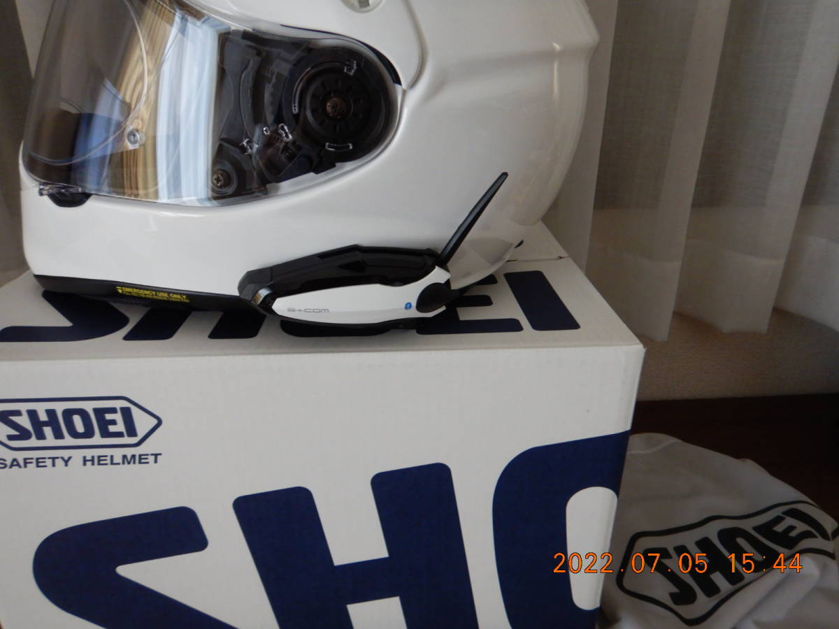 SHOEI HORNET ADV ホワイトLサイズ B＋COM SB6X付(SHOEI)｜売買された
