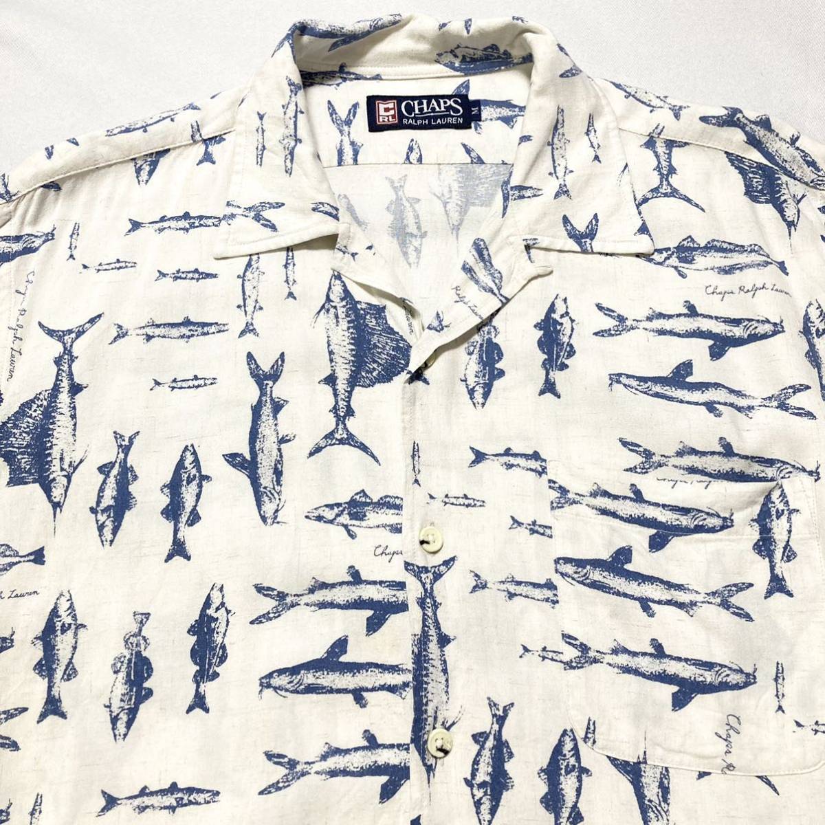 希少 90s Ralph Lauren CHAPS 総柄 アロハシャツ ラルフローレン90年代 