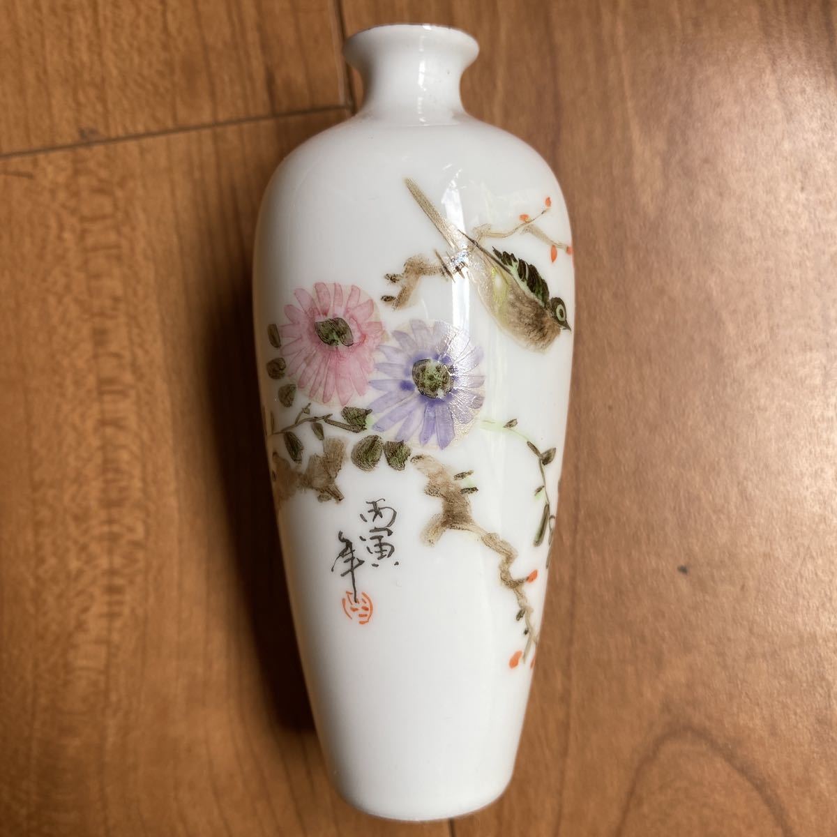 粉彩 花瓶 唐物 中国古美術 古美術 中国古美術・清代乾隆年製・粉彩
