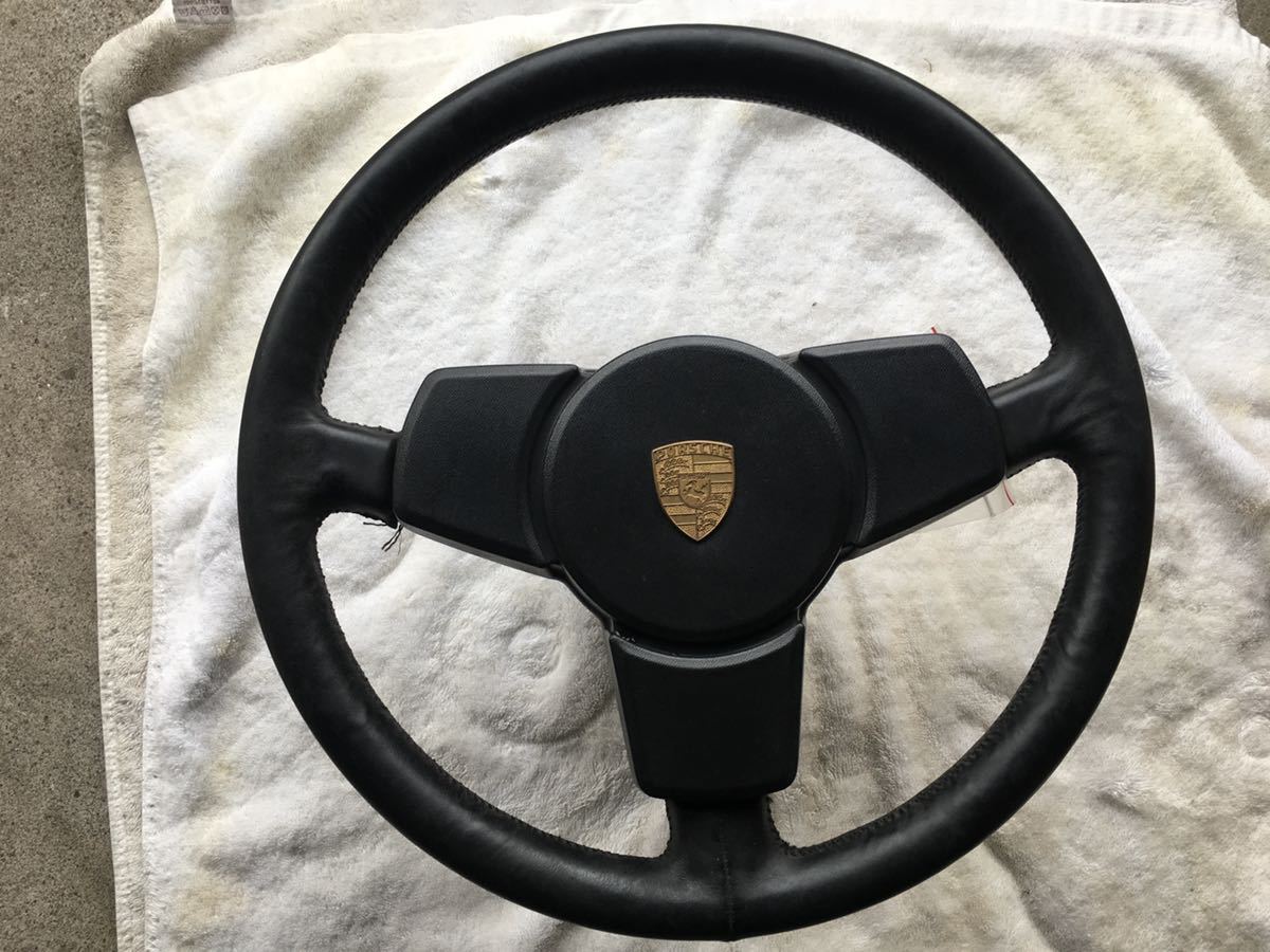 ポルシェ930 930ターボ用ステアリングホイール ポルシェ 純正ステアリング _1