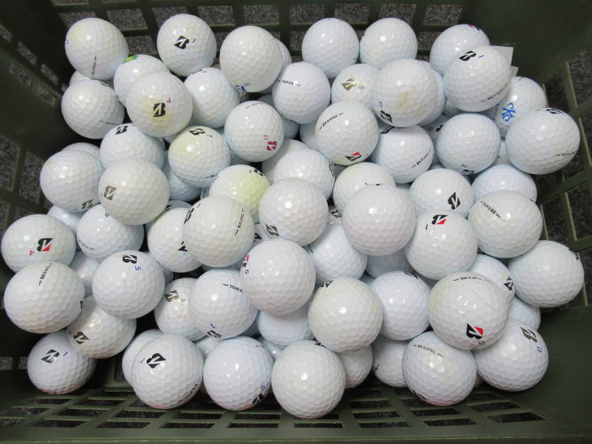 練習用 ブリヂストン TOUR BX & TOUR BXS (2020年) パール&ホワイト【Bマーク付】100個