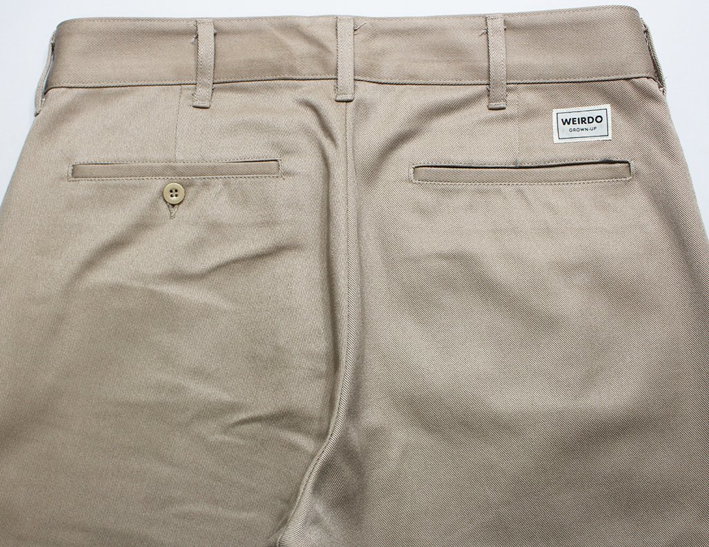 WEIRDO (ウィアード) W&L UP-PANTS / T/Cワークパンツ ベージュ w34 